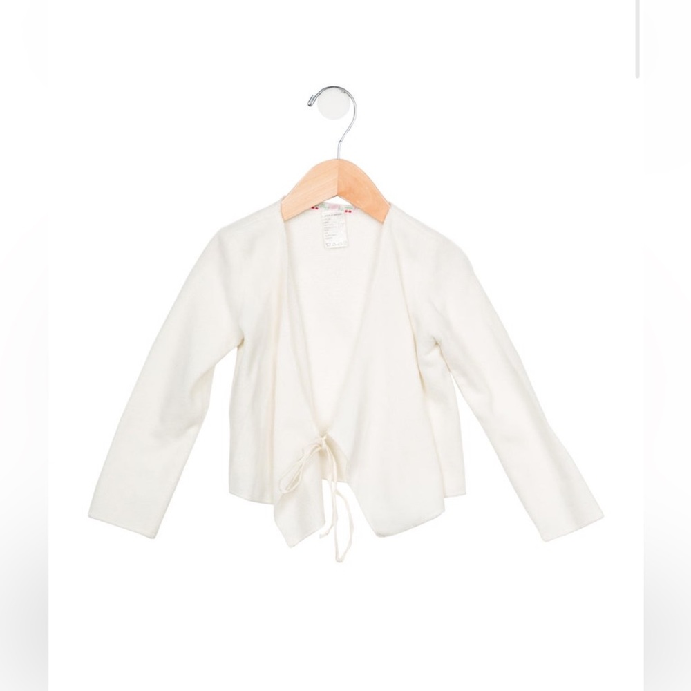 Size 4 Bonpoint Fleece Wrap Cardigan